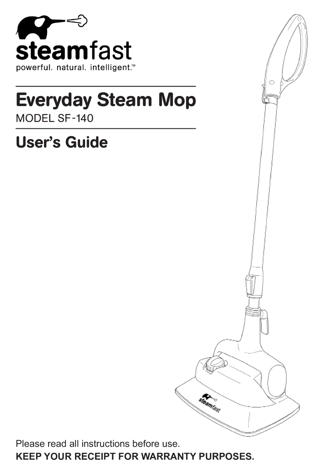 Vornado SF-140 warranty Everyday Steam Mop 