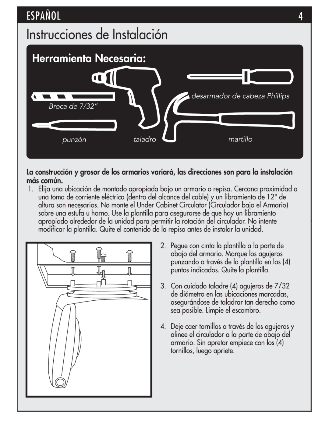 Vornado Under Cabinet Air Circulator manual 