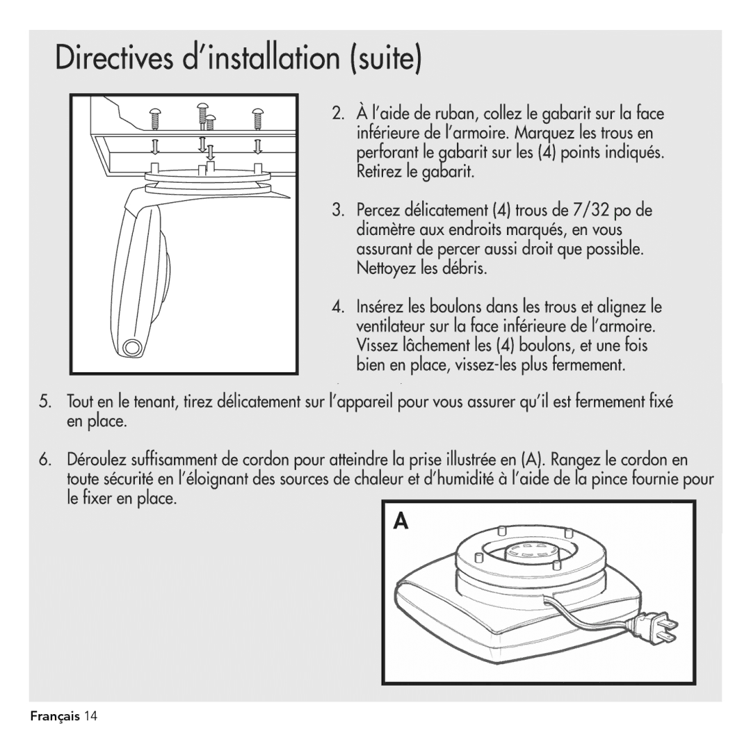 Vornado V703, Under cabinet air curculator manual 