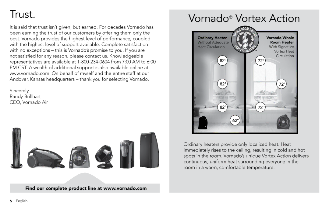 Vornado vornado whole room heater manual Trust 