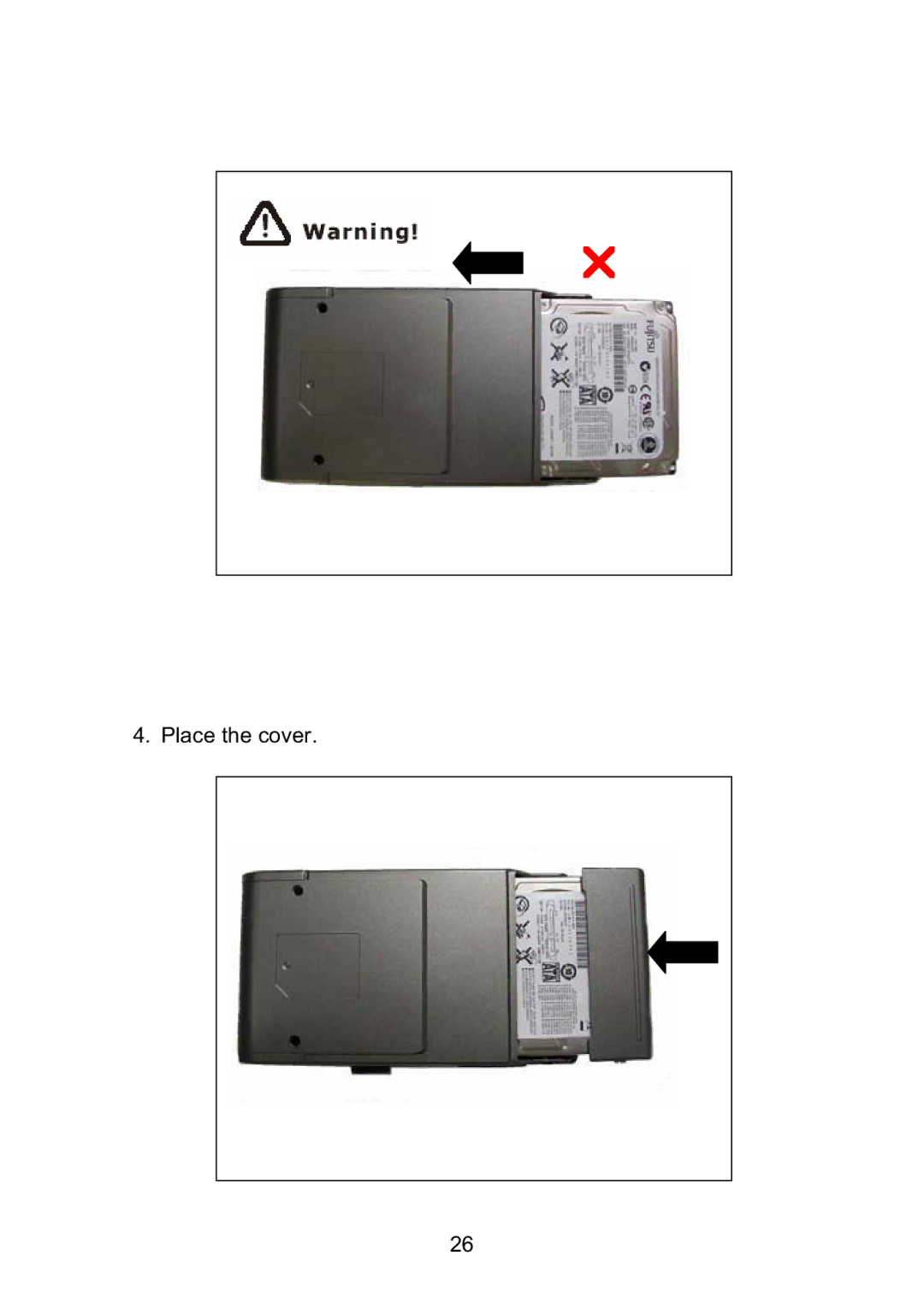 Vosonic VP5500 manual Place the cover 