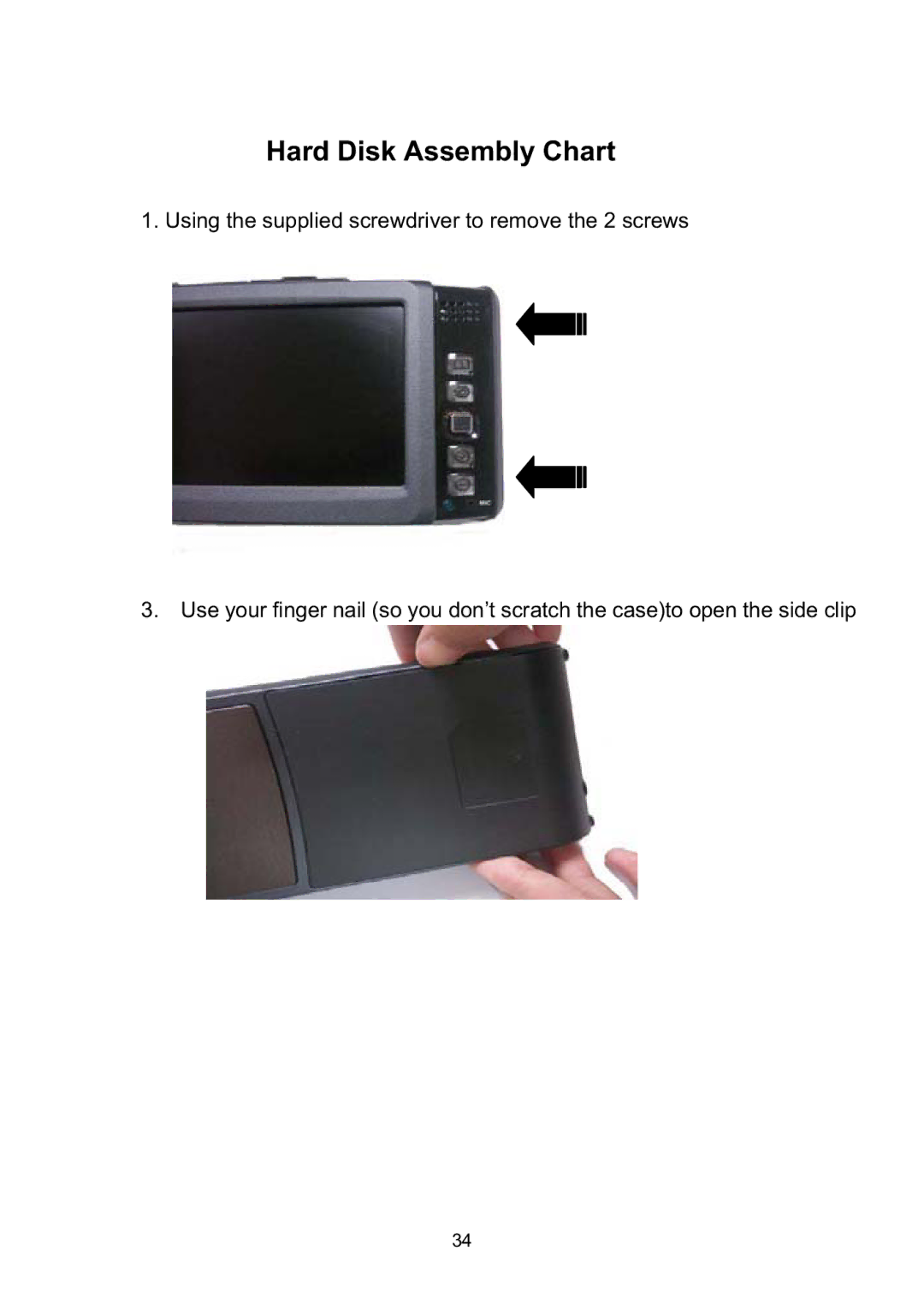 Vosonic VP8860 manual Hard Disk Assembly Chart 