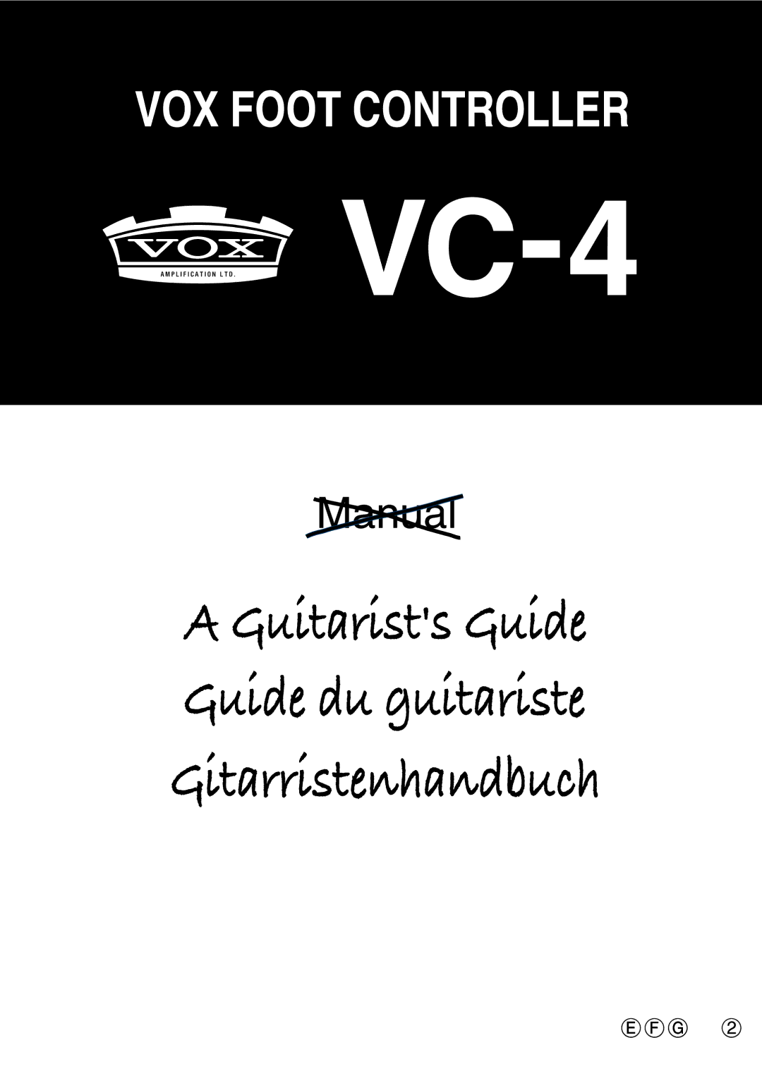 Vox VC-4 manual 