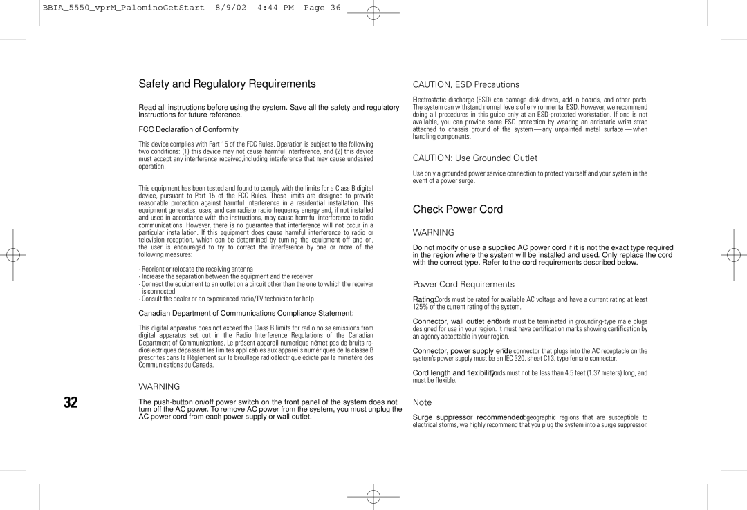 vpr Matrix VPRN-GS200 manual Safety and Regulatory Requirements 