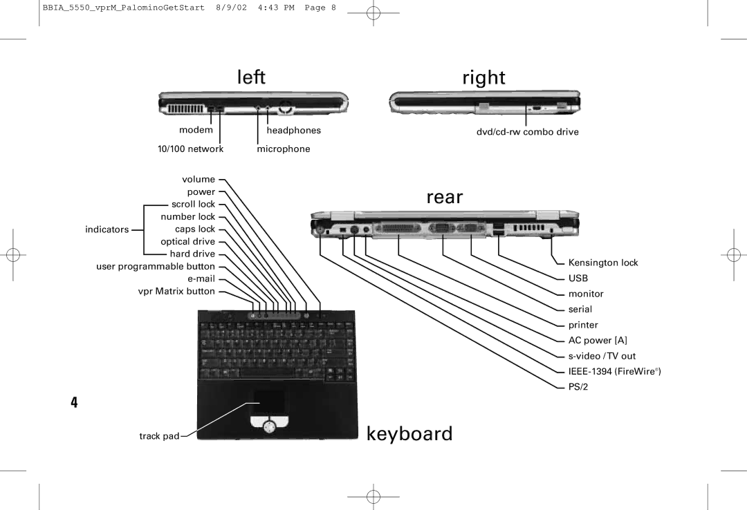 vpr Matrix VPRN-GS200 manual Right 