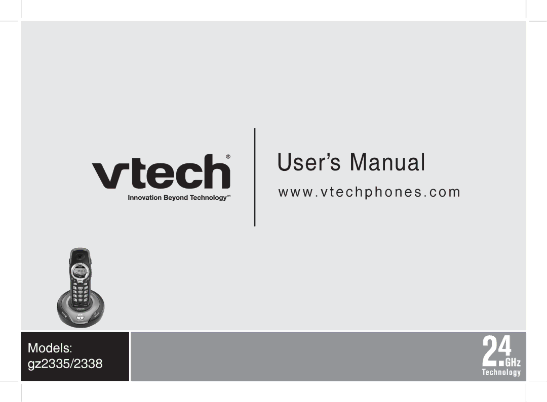 VTech 2338 user manual User’s Manual 