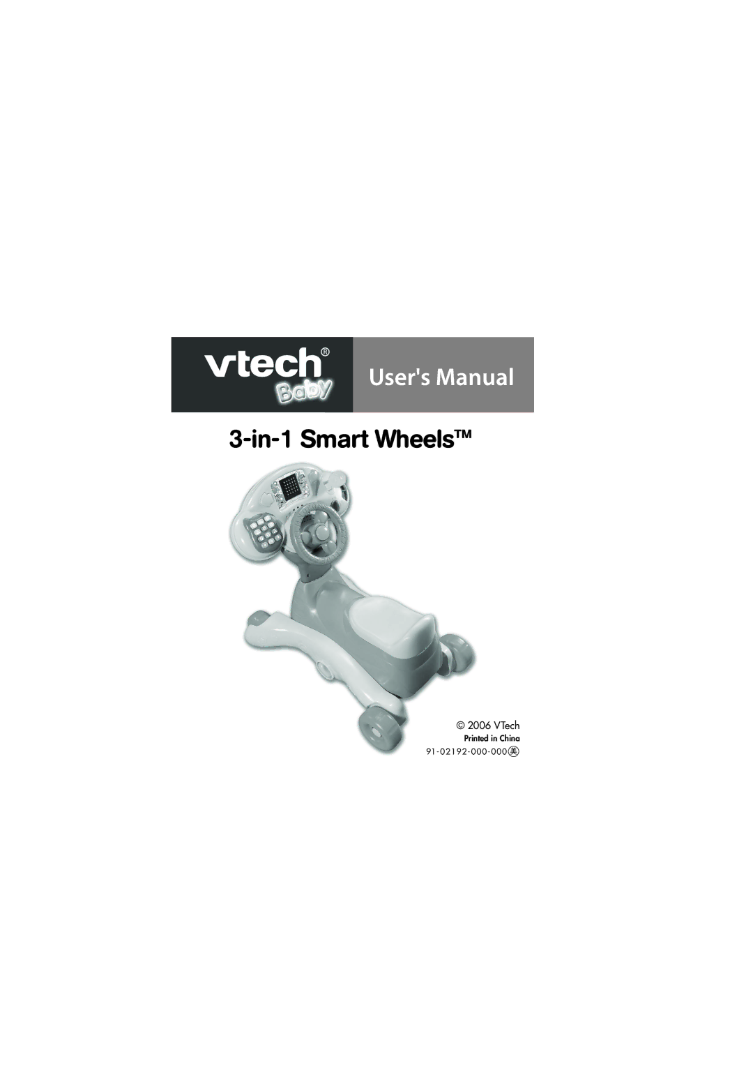 VTech 3-in-1 smart wheels manual In-1 Smart Wheels 