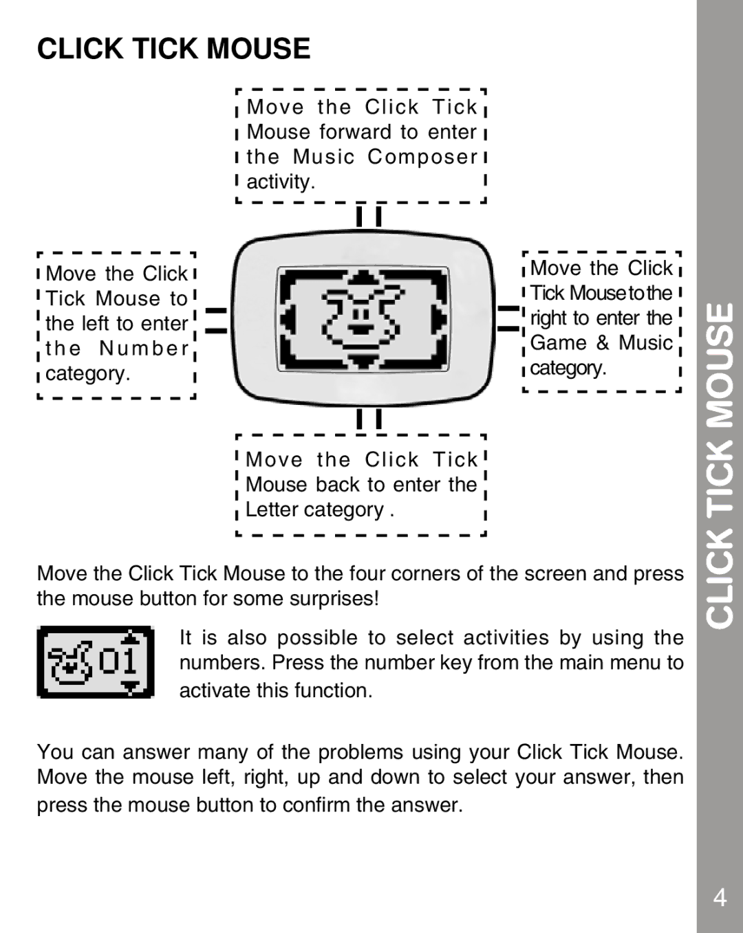 VTech 80-067848 user manual Click Tick Mouse 