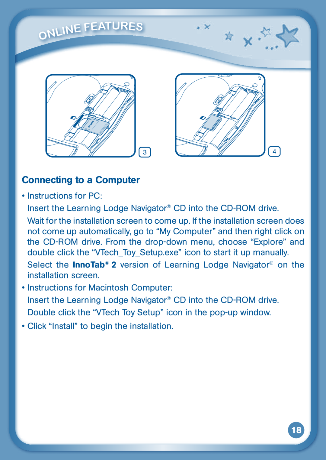 VTech 80-136850 user manual featu, Connecting to a Computer 