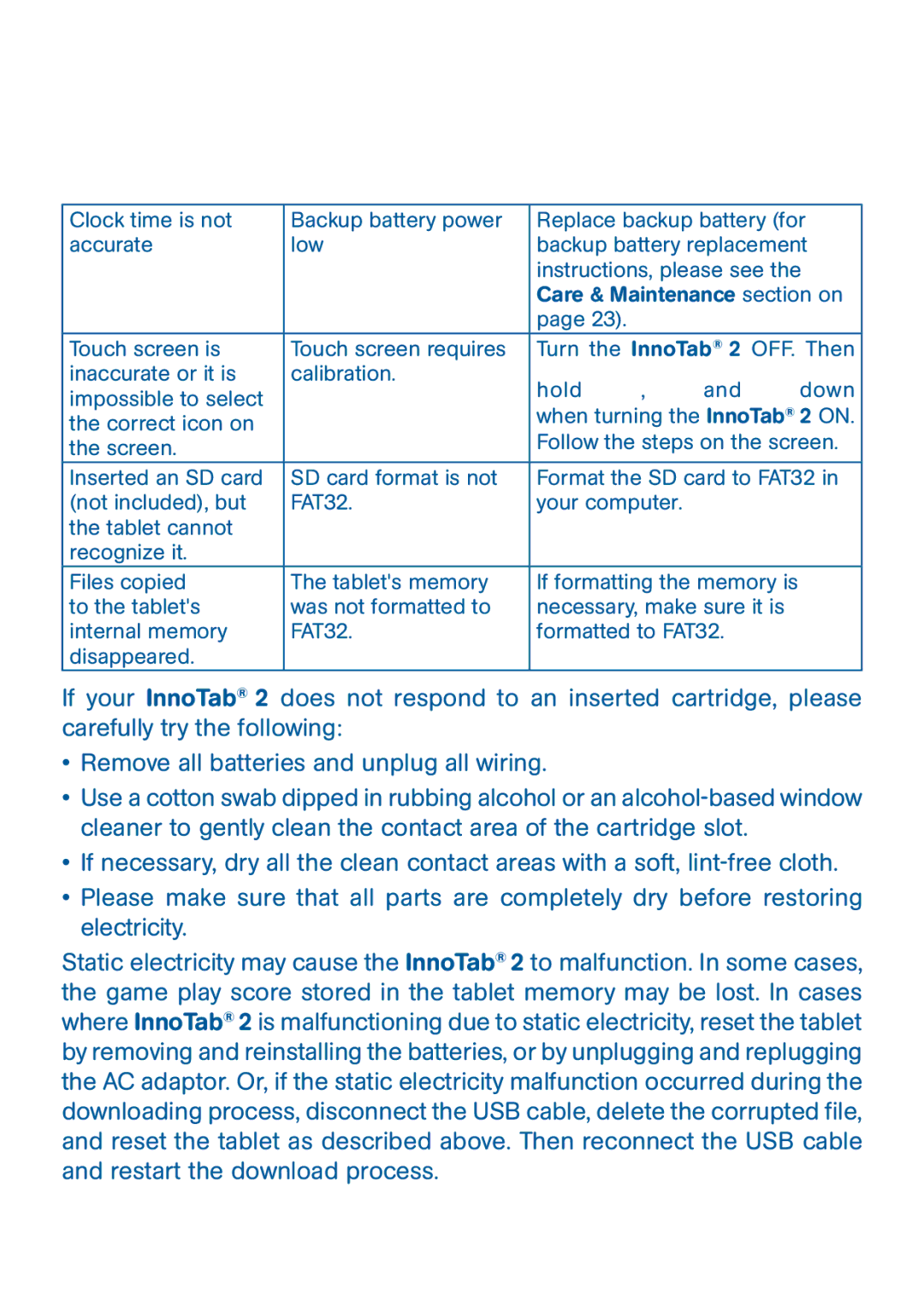 VTech 80-136850 user manual If formatting the memory is 