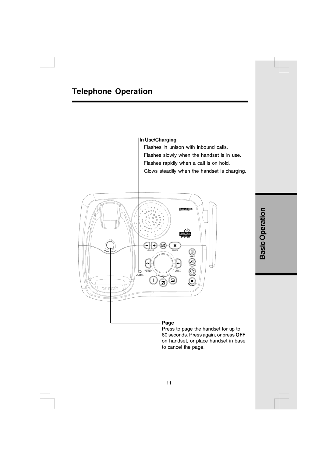 VTech 91-000173-040-000 manual Use/Charging 