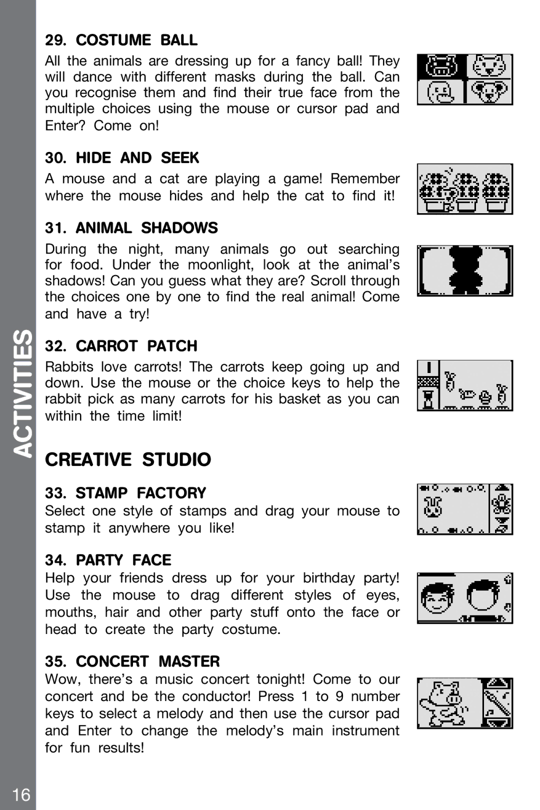 VTech 91-002136-014-000 user manual Creative Studio 