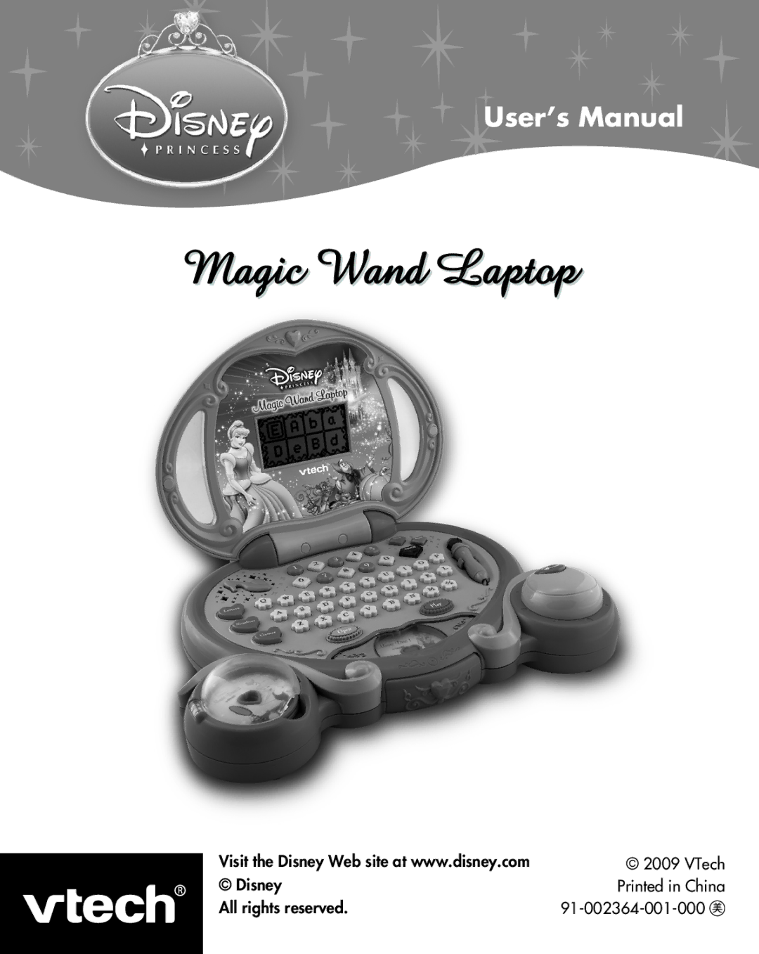 VTech 91-002364-001-000 user manual Magic Wand Laptop 