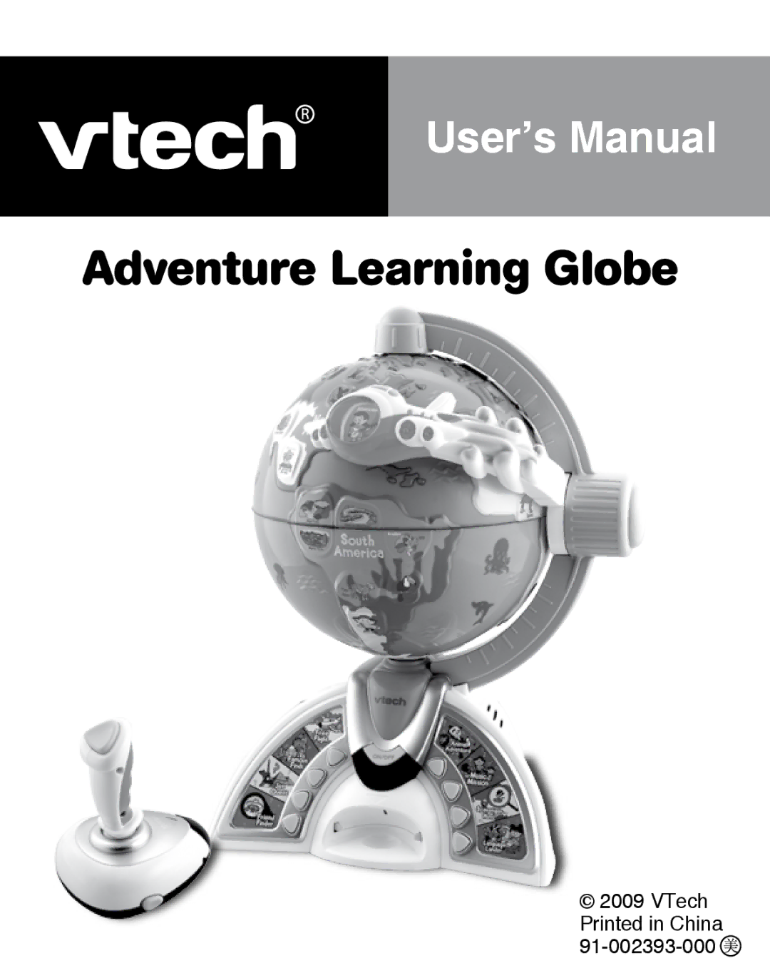 VTech 91-002393-000 user manual Adventure Learning Globe 