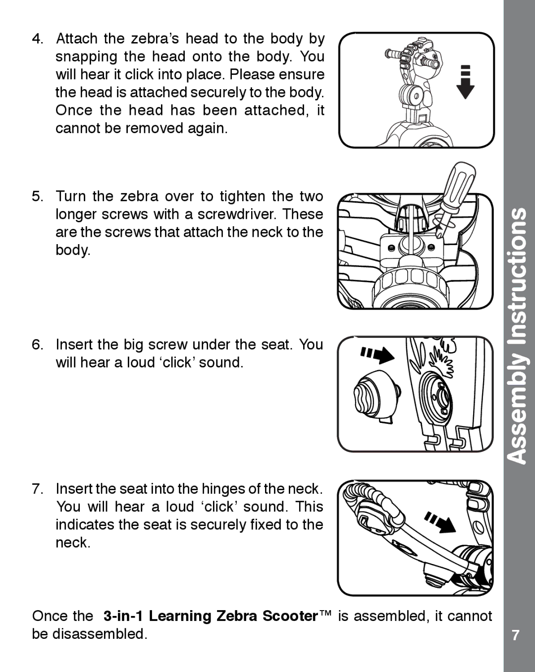 VTech 91-002487-000-000 user manual Assembly Instructions 