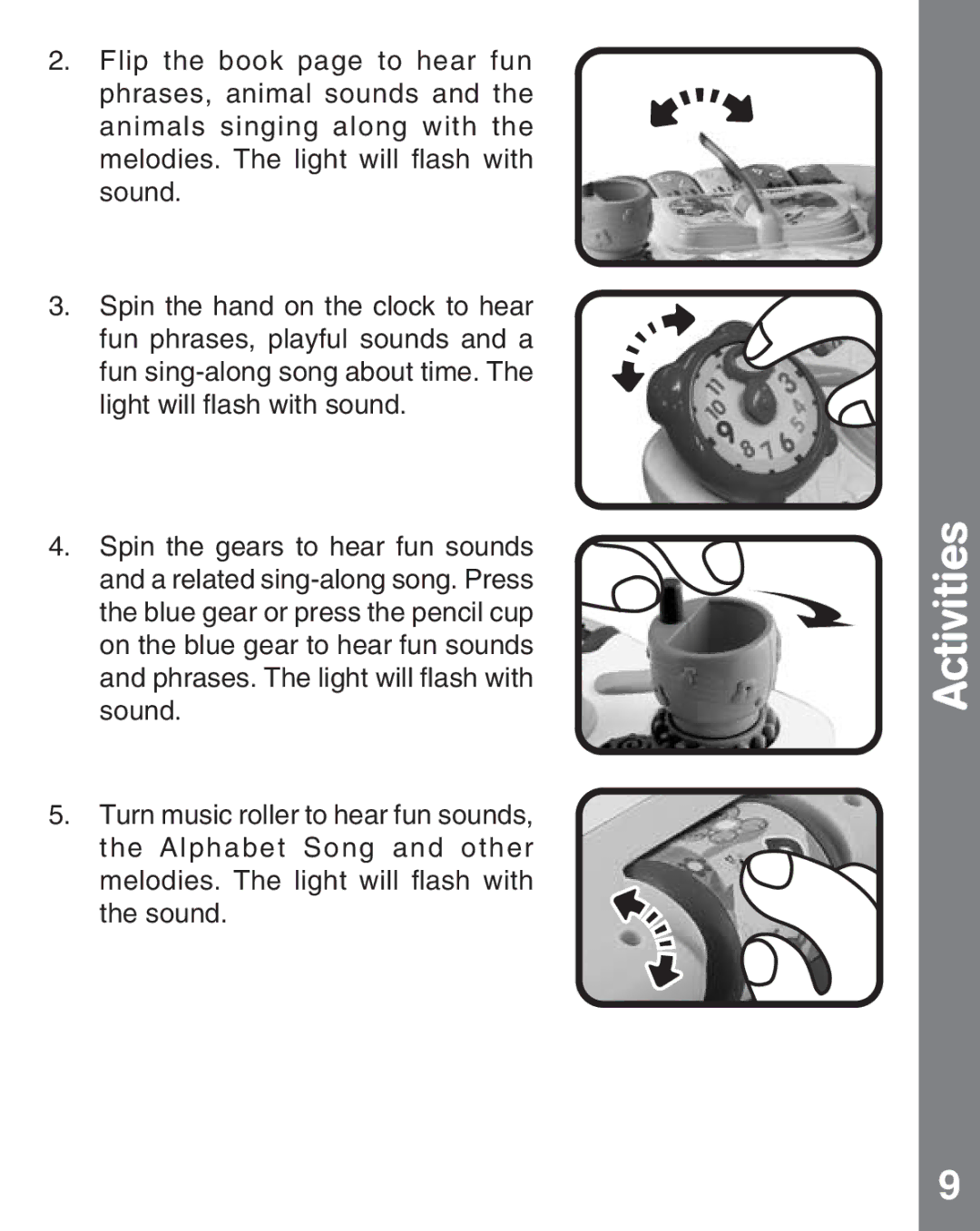 VTech 91-002584-000 user manual Activities 