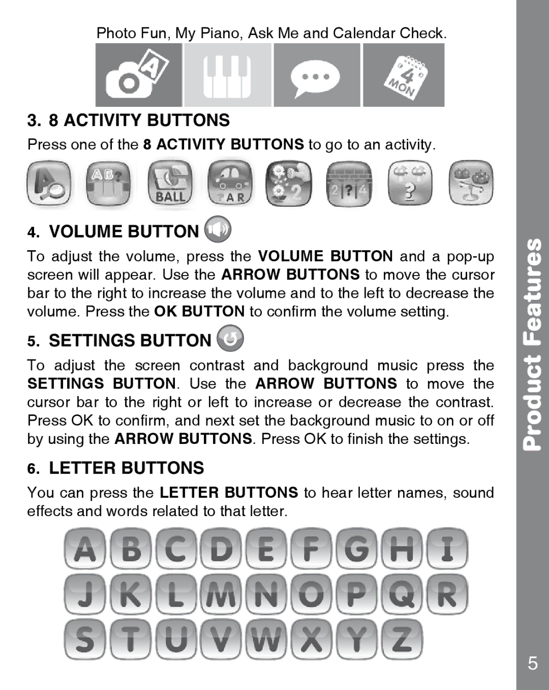 VTech 91-002815-008 user manual Product Features, Volume Button 