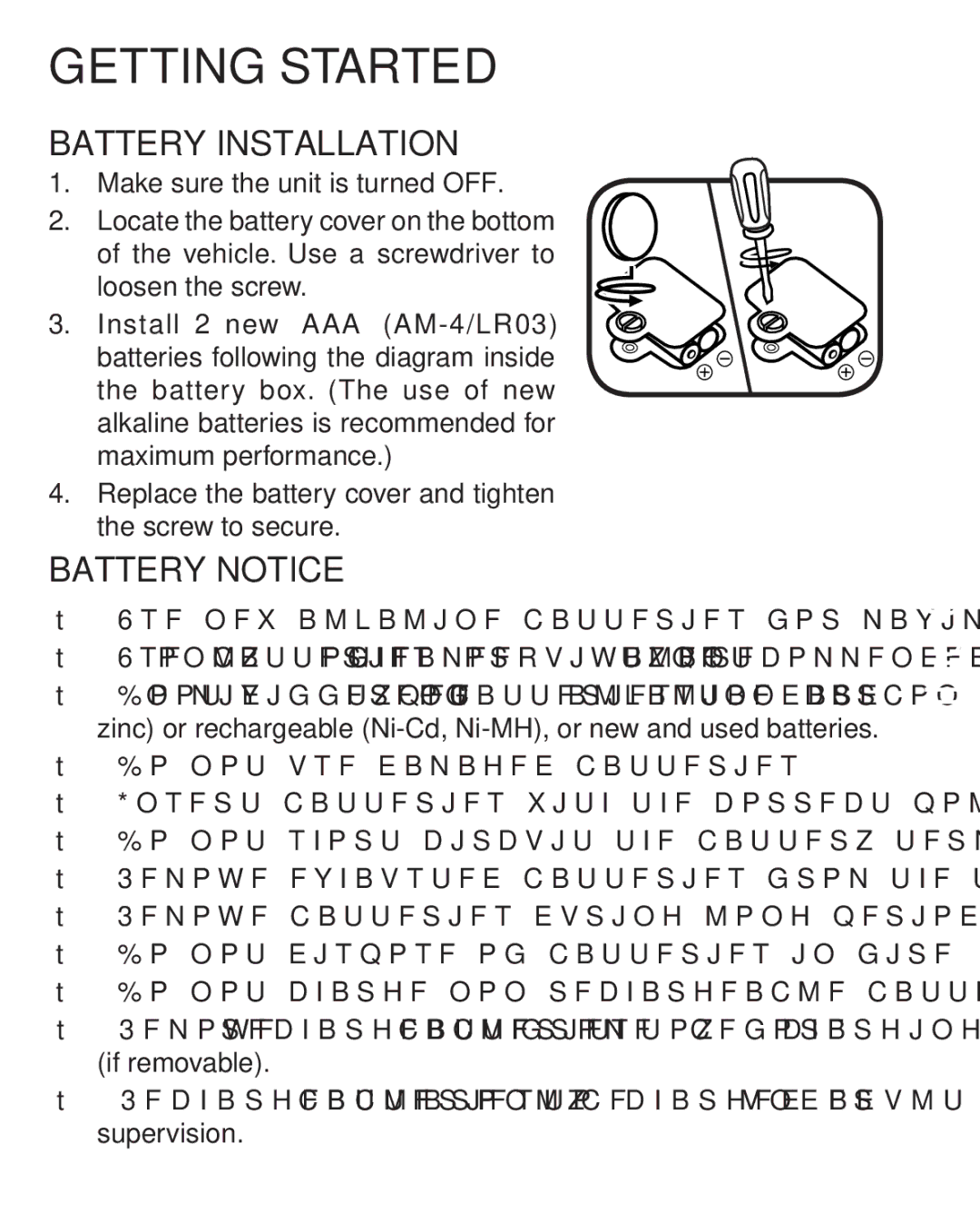 VTech 91-002831-011 US user manual Getting Started 