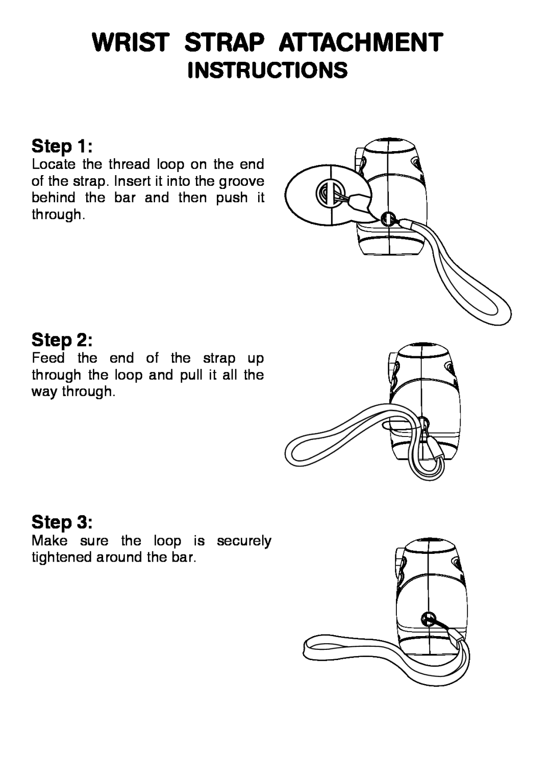 VTech 91-002843-000 user manual Wrist Strap Attachment, Instructions, Step 