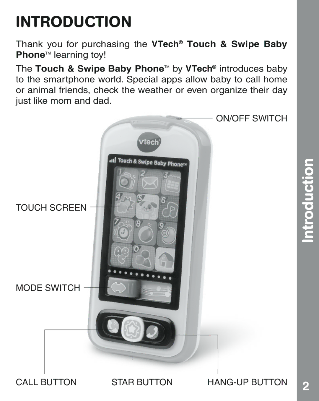 VTech 91-002845-000 user manual Introduction 