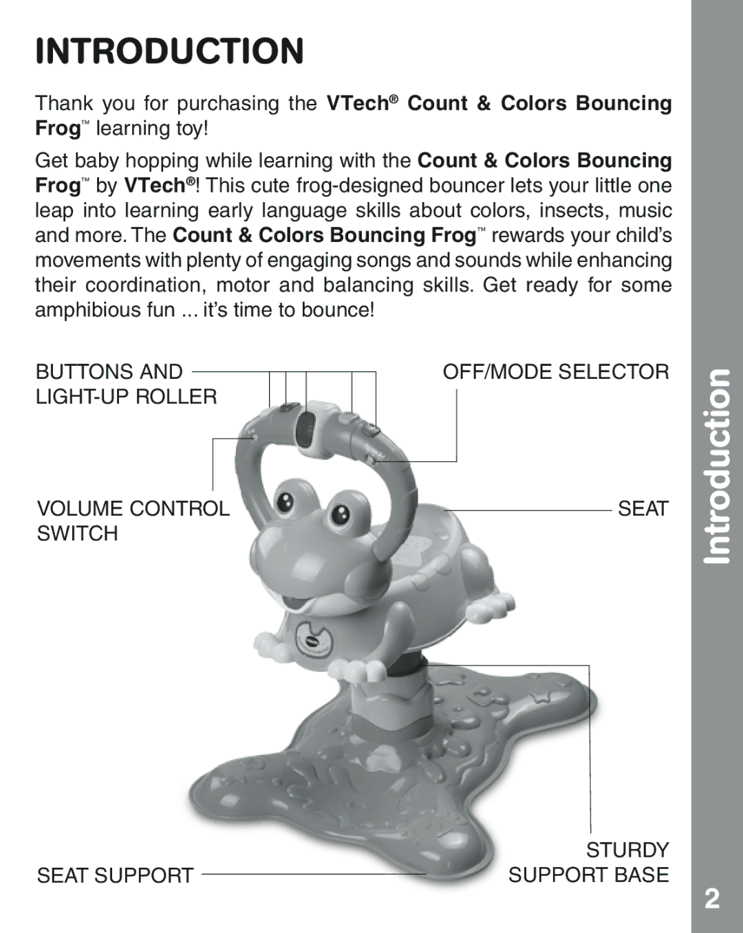 VTech 91-002854-000 user manual Introduction 