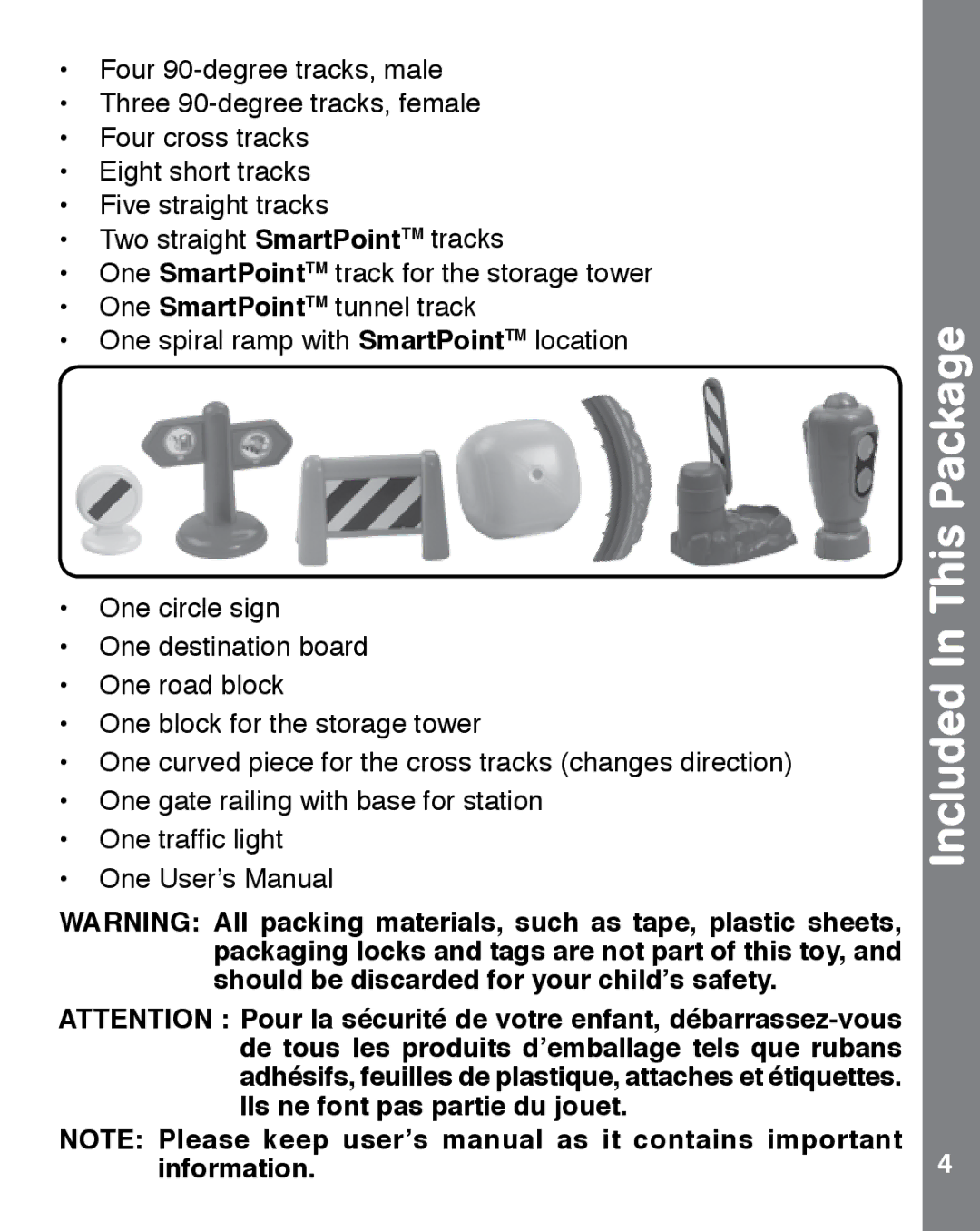 VTech 91-002858-007 user manual Included In This Package 