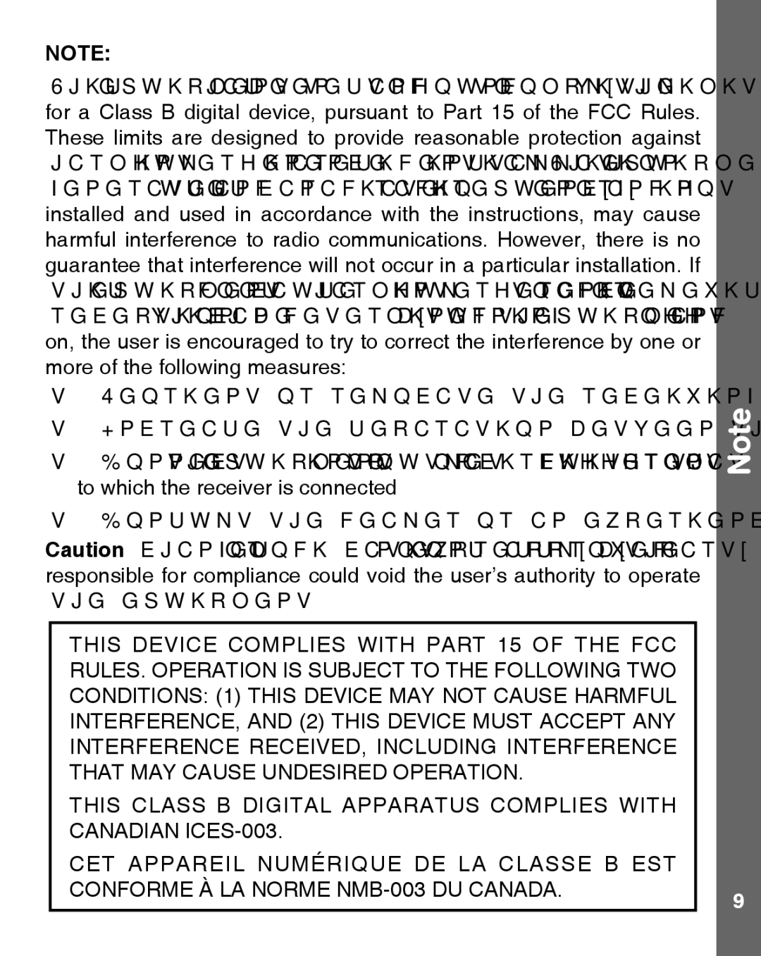 VTech 91-009632-000 user manual 