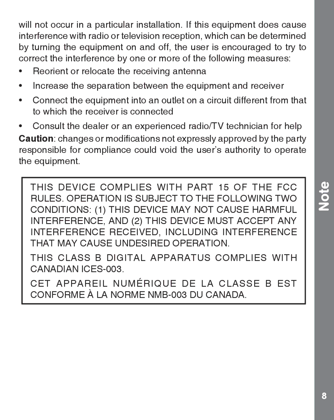 VTech 91-009633-007 US user manual 