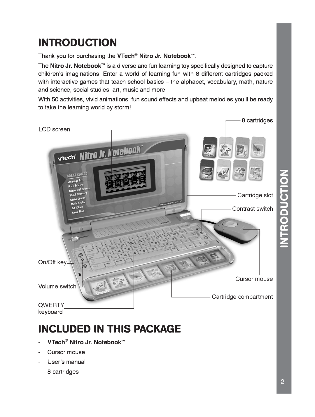 VTech 91-02239-001 manual Introduction, Included In This Package 