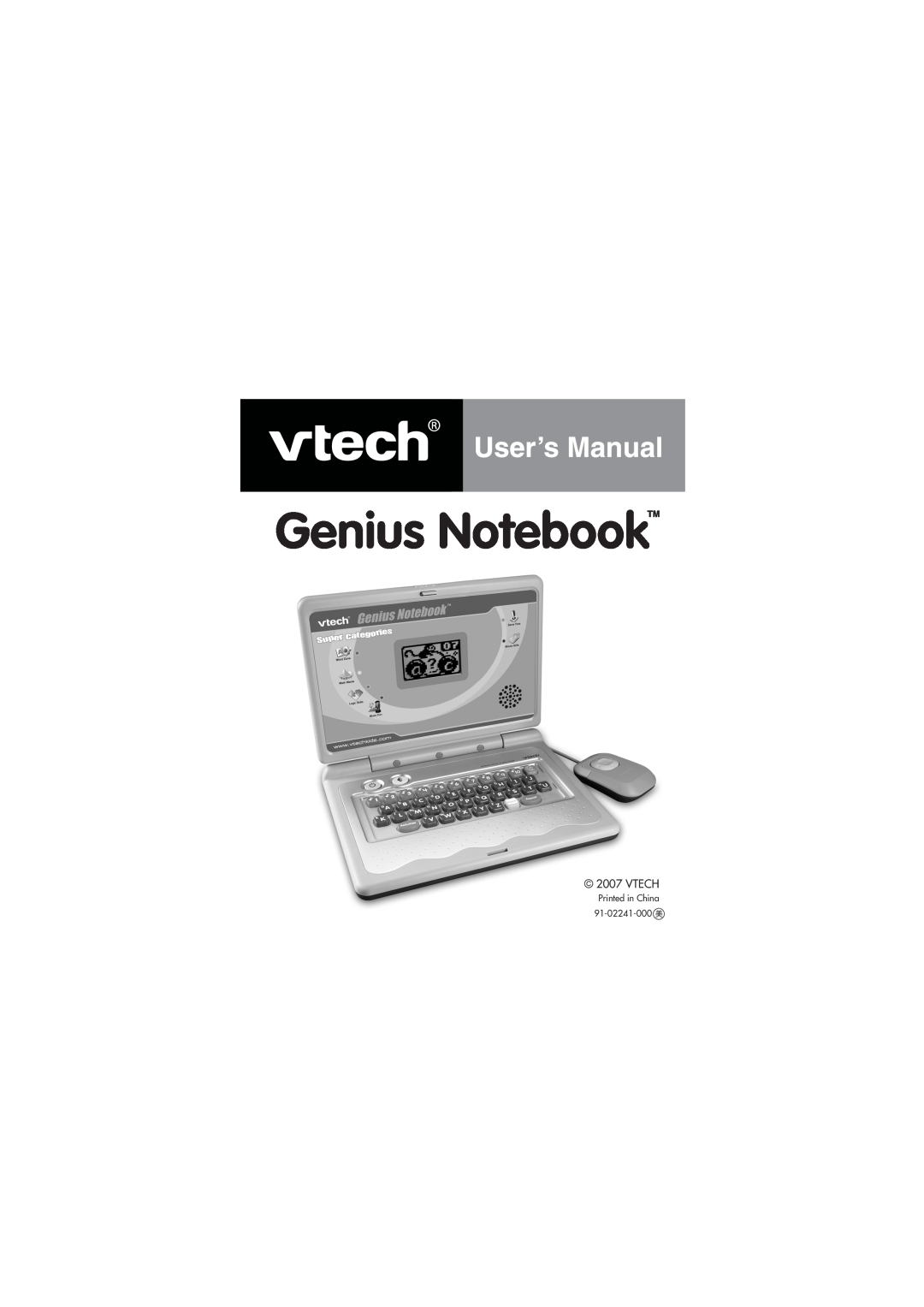 VTech 91-02241-000 manual Vtech 