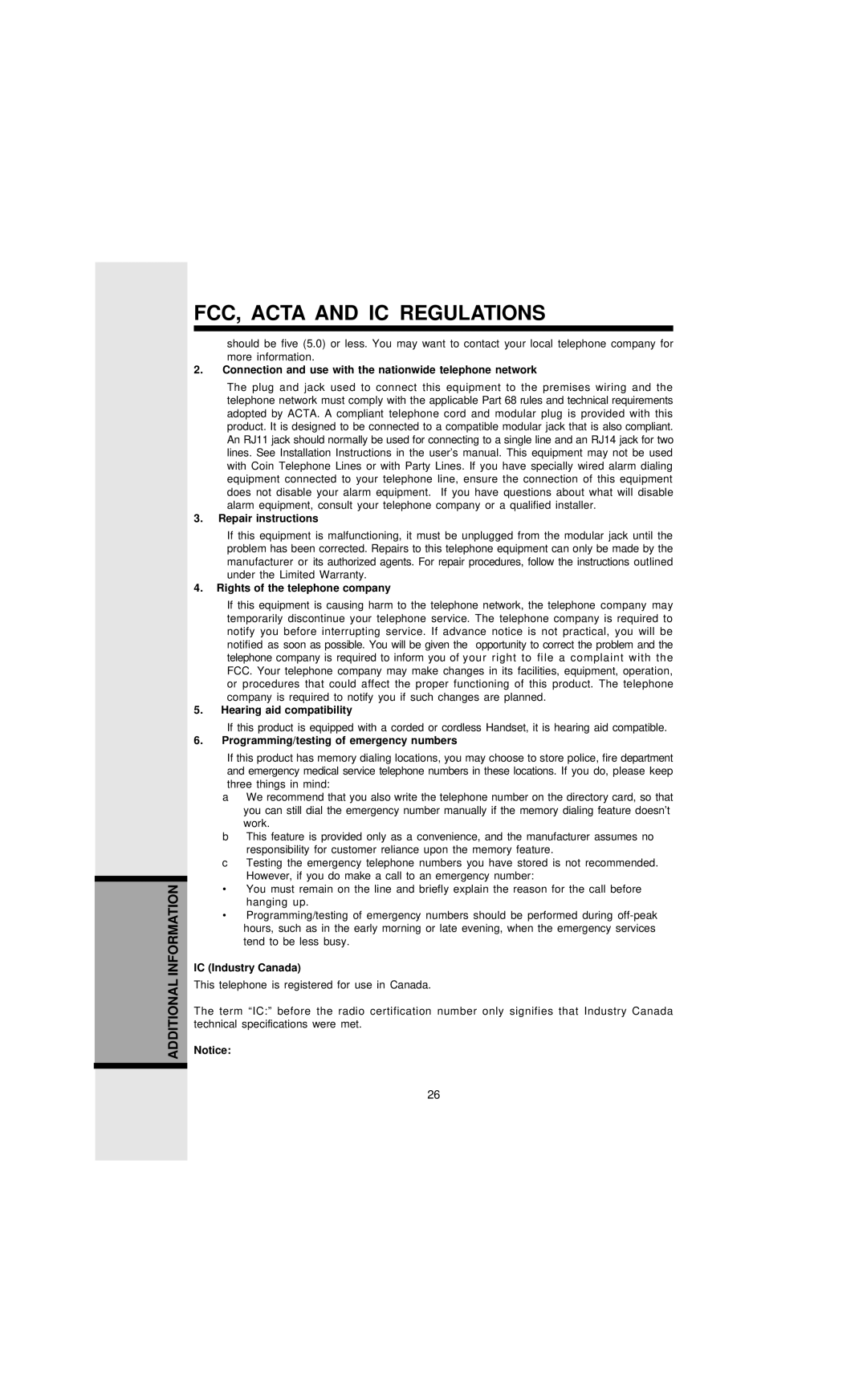 VTech 9127 important safety instructions Connection and use with the nationwide telephone network 