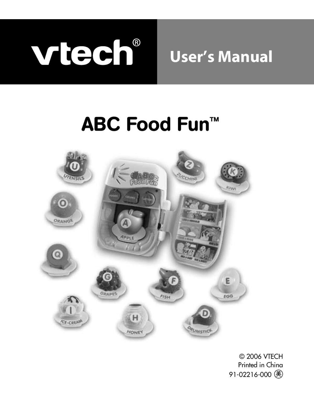 VTech ABC Food Fun user manual 