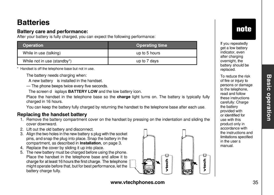 VTech Amplified Phone manual 