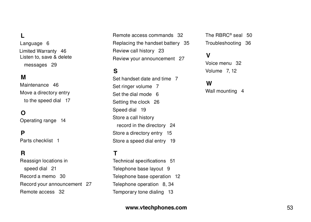 VTech Amplified Phone manual 