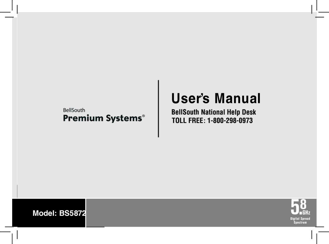 VTech BS5872 manual User’s Manual 