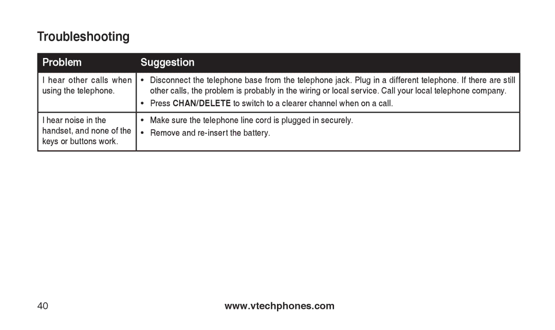 VTech CS2112, CS2111-11 user manual Hear other calls when, Using the telephone, Keys or buttons work 