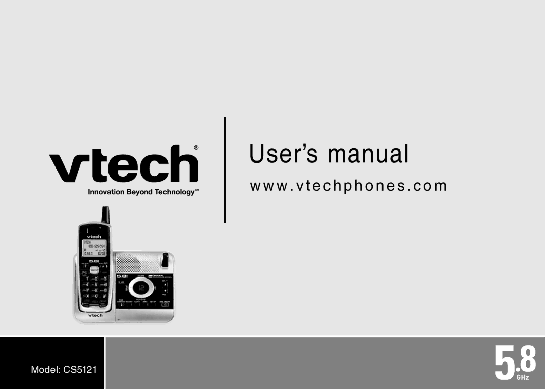 VTech cs5121 important safety instructions User’s manual 