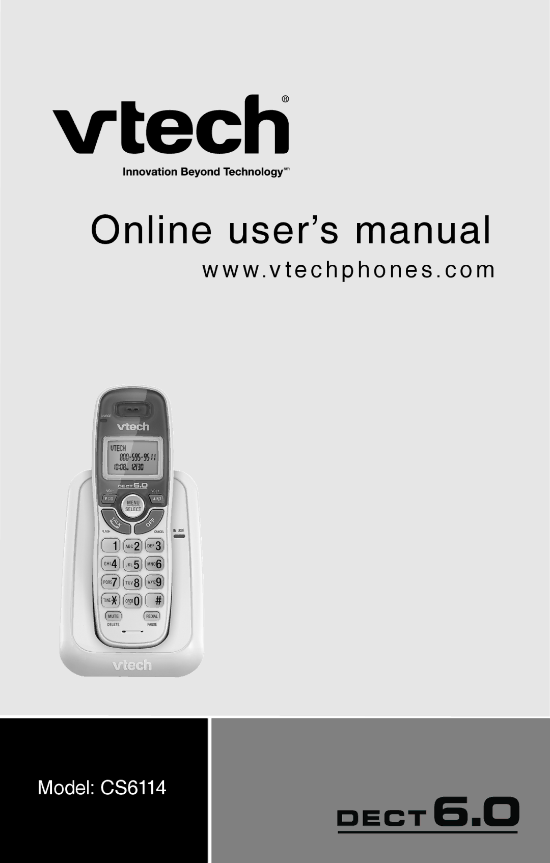 VTech CS6114 user manual Online user’s manual 