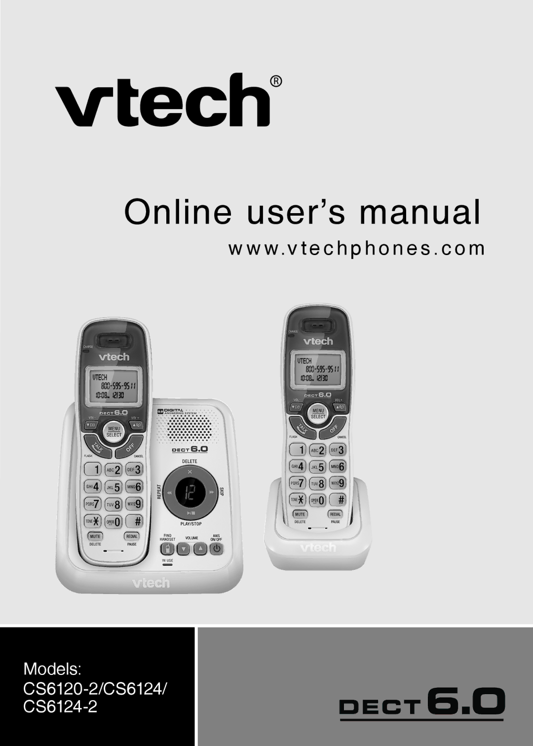 VTech CS6124-2 user manual Online user’s manual 