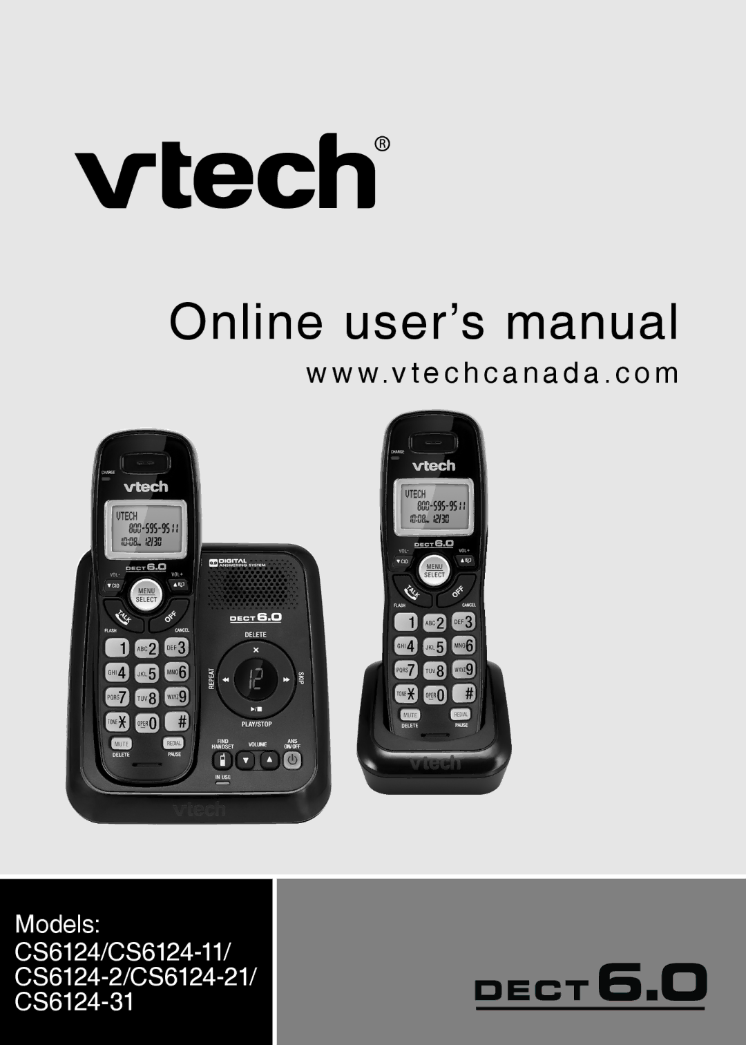 VTech CS6124-21, CS6124-11, CS6124-31 user manual Online user’s manual 