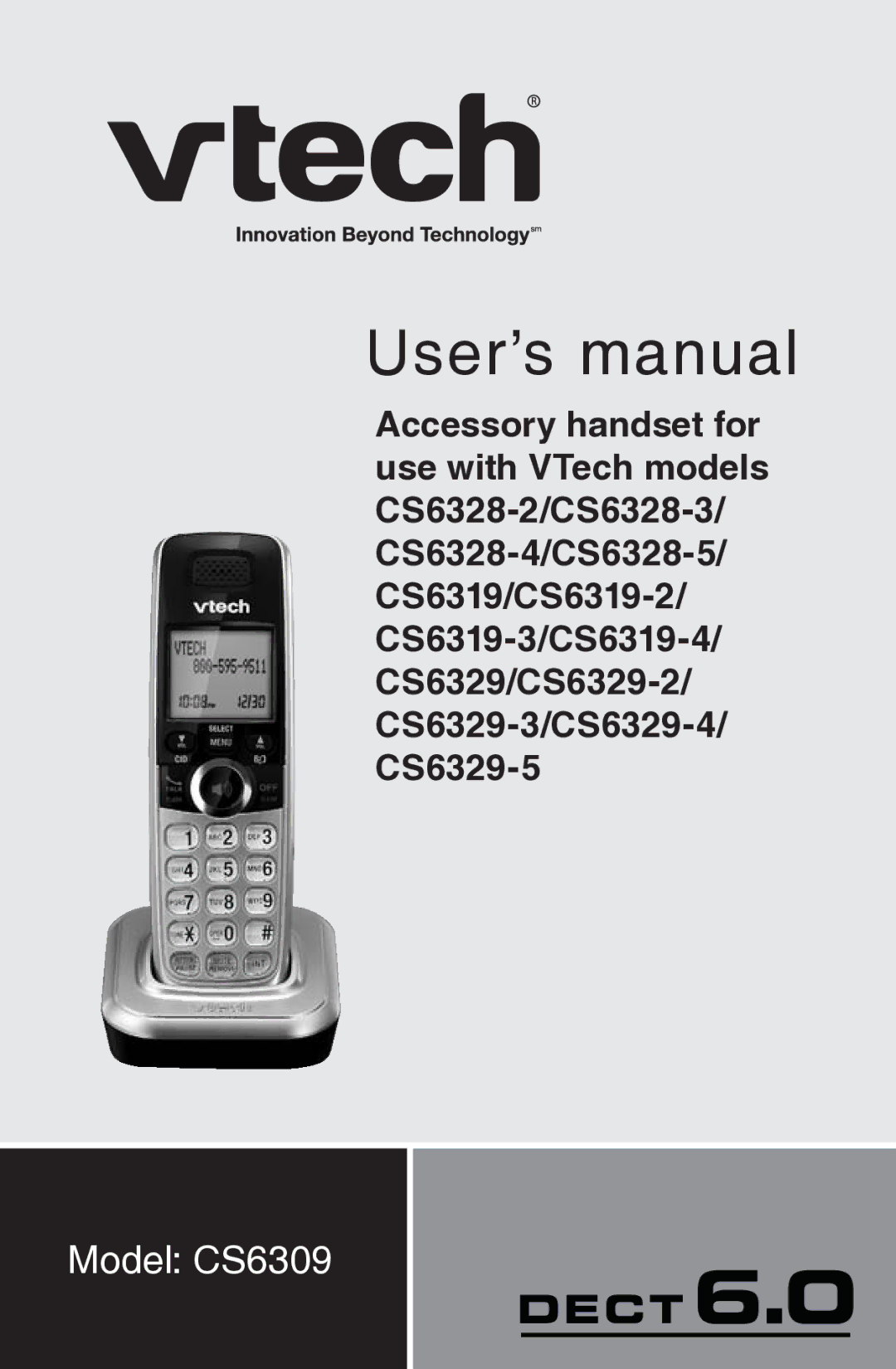 VTech CS6309 user manual User’s manual 