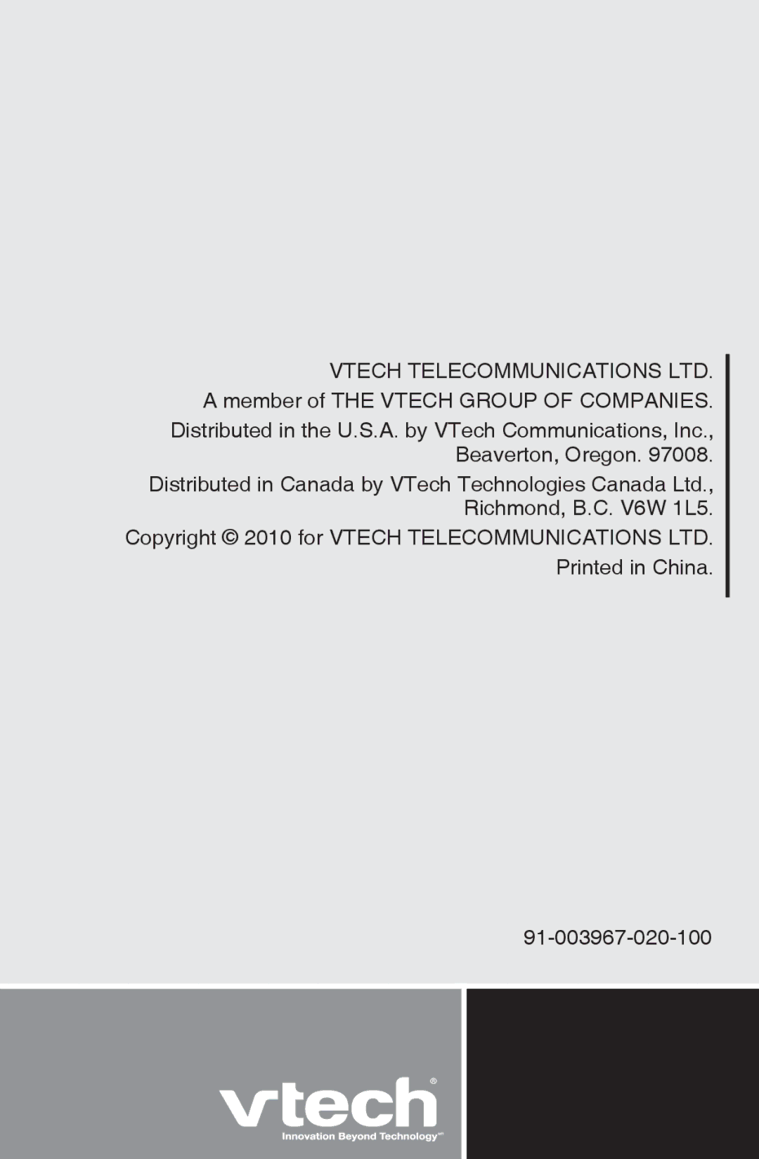 VTech CS6409 user manual 