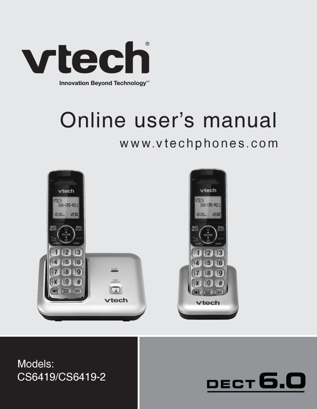 VTech CS6419-15 user manual Online user’s manual 