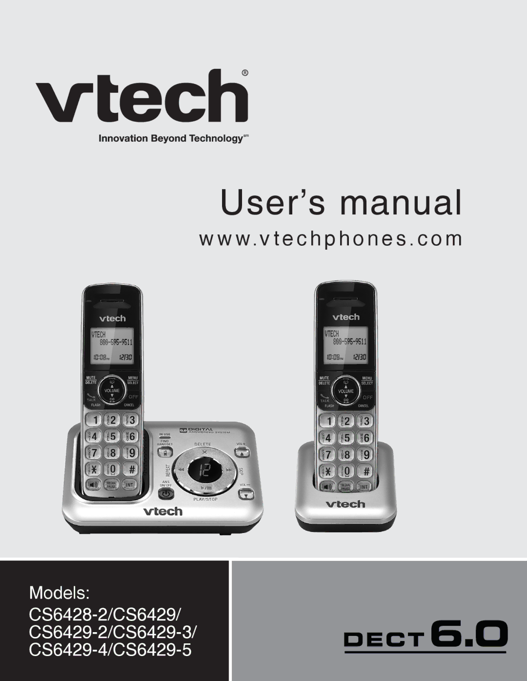 VTech CS6428-2, CS6429-3, CS6429-4, CS6429-2, CS6429-5 user manual User’s manual 