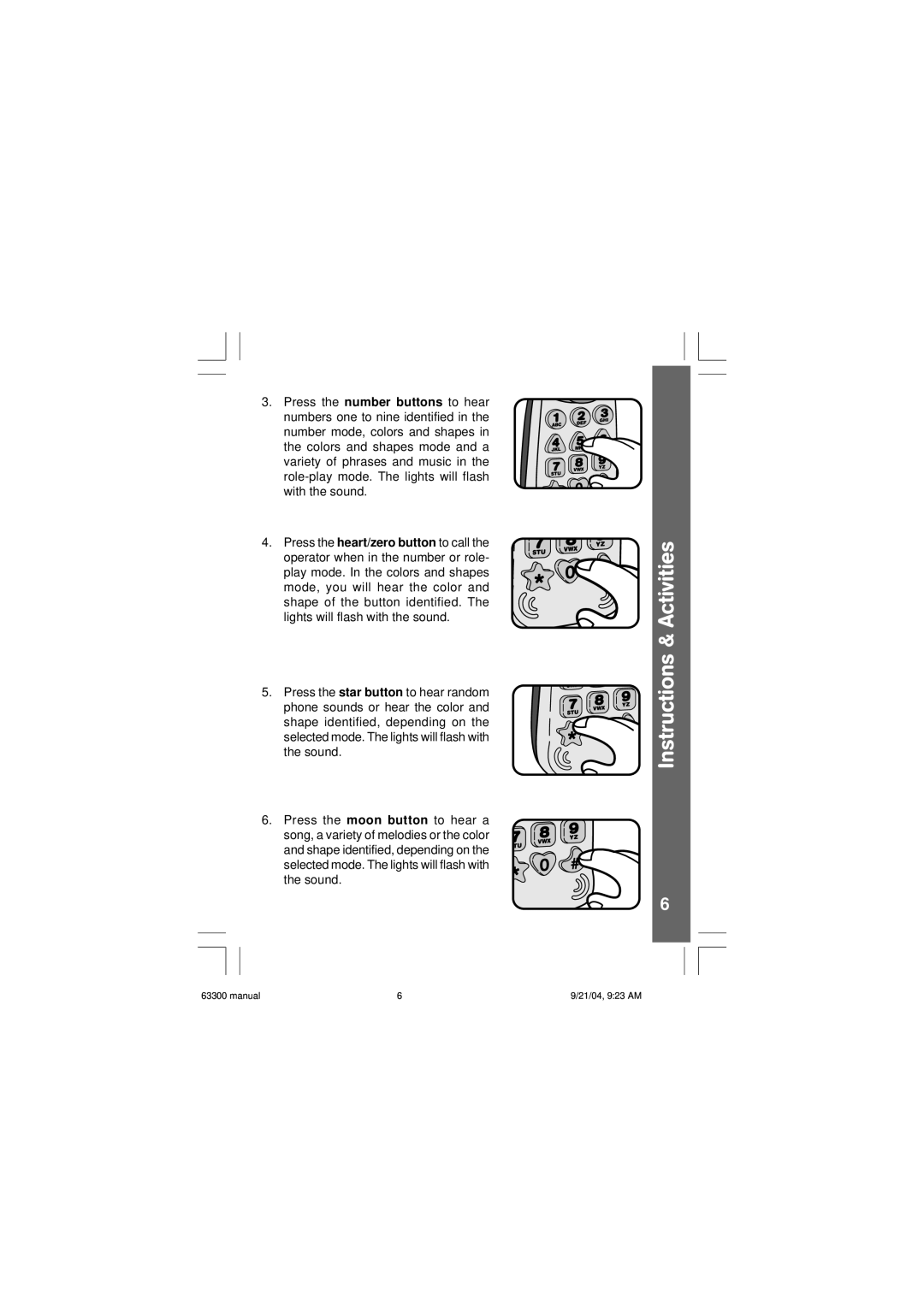 VTech Dial & Discover Phone user manual Manual 