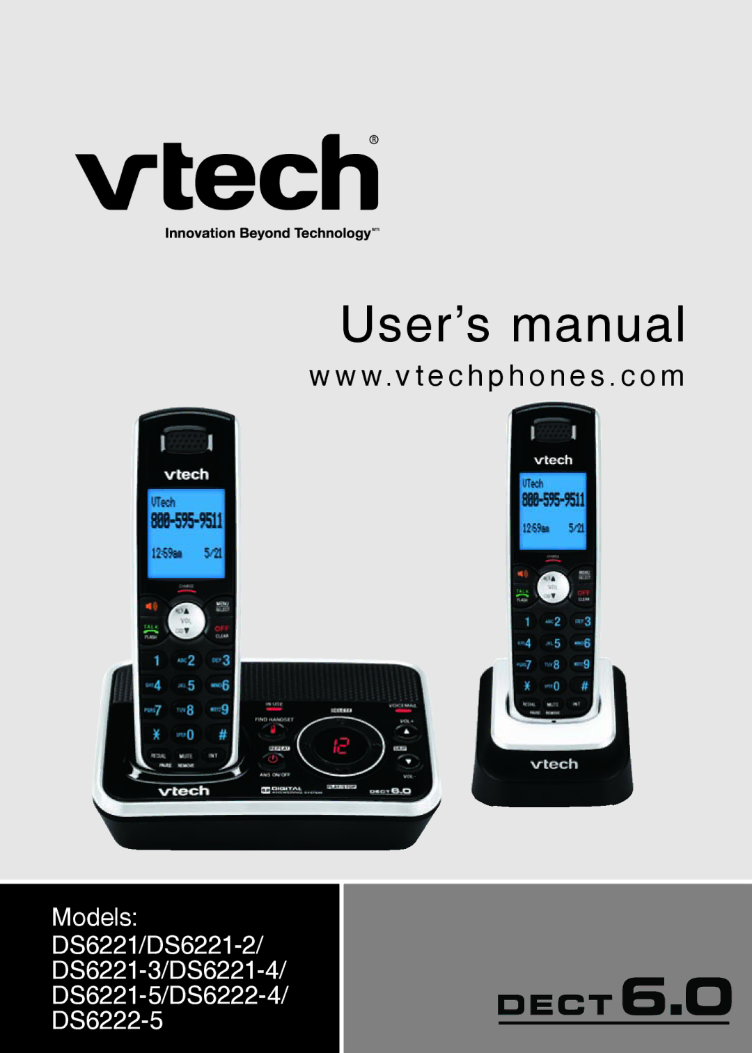 VTech DS221-3, DS221-2, DS6221-5, DS6222-4, DS6222-5, DS6221-4 user manual User’s manual 