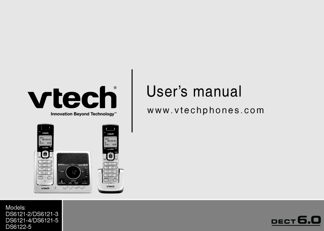 VTech DS6121-2, DS6121-3, DS6121-5, DS6122-5 user manual User’s manual 