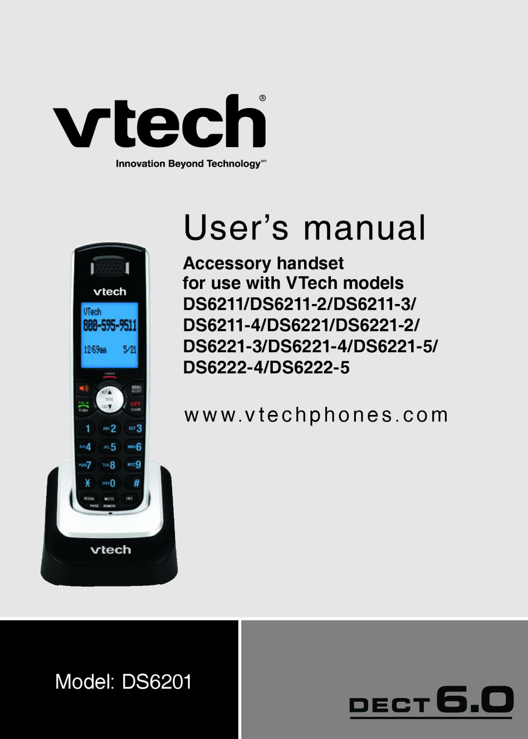 VTech DS6201 user manual User’s manual 