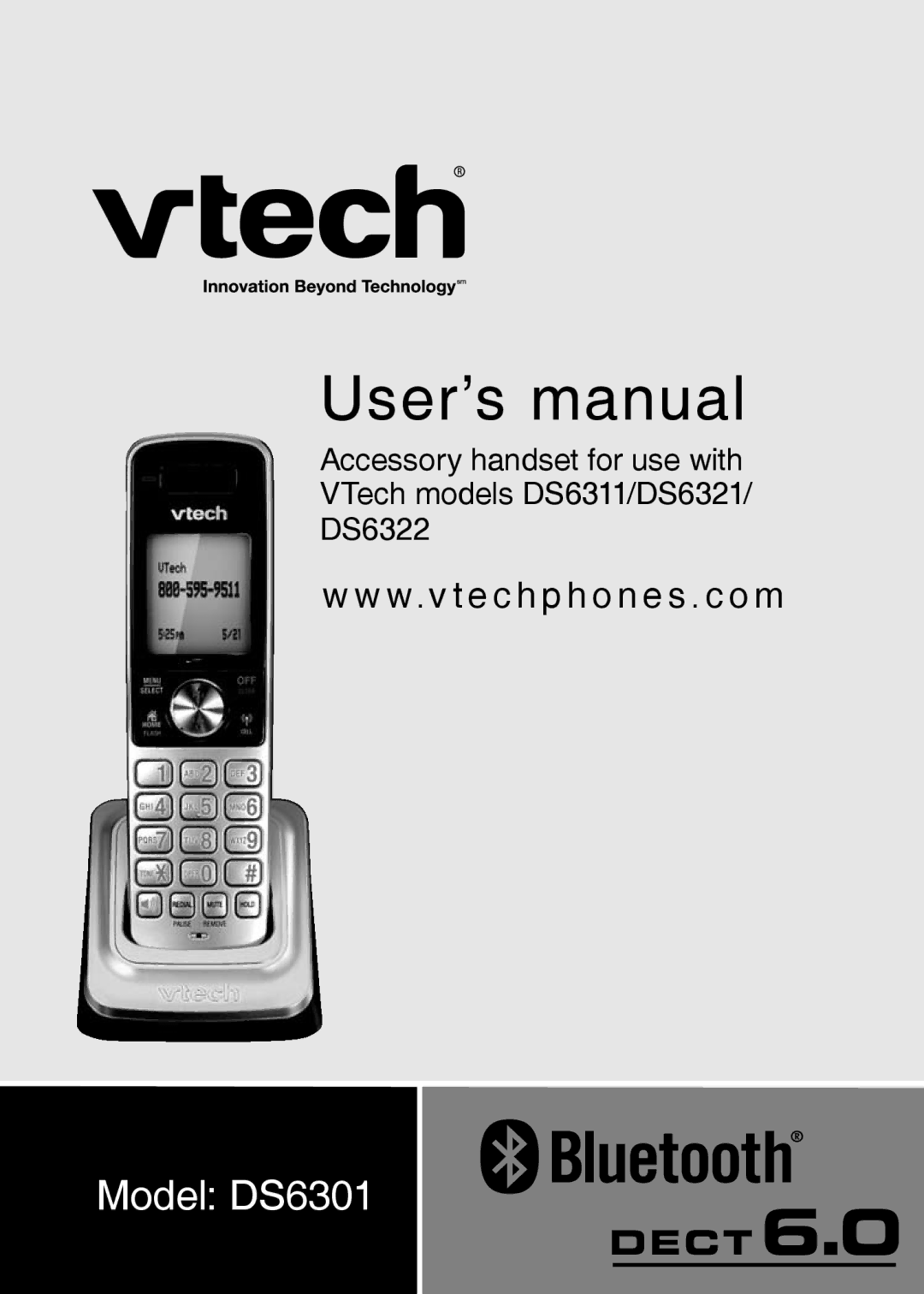 VTech DS6321, DS6322, DS6301 user manual User’s manual 