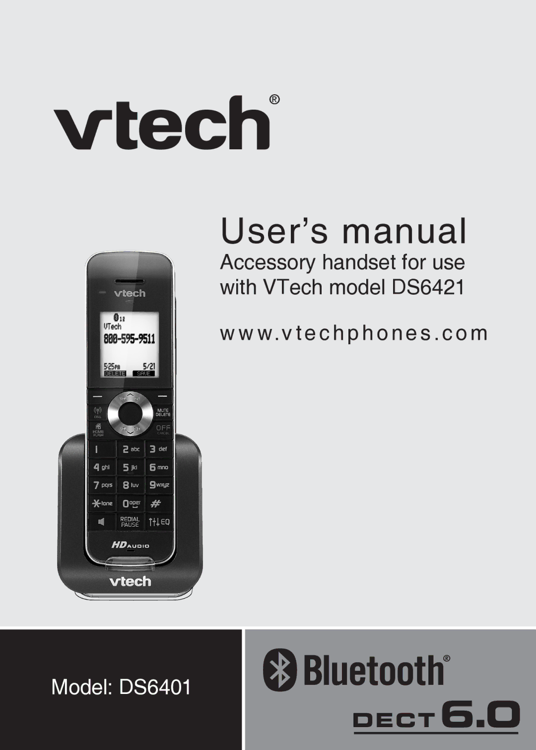 VTech DS6401 user manual User’s manual 